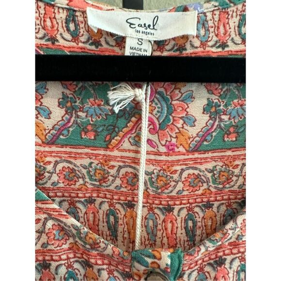 Size S Easel Los Angeles Paisely Floral Jumpsuit - Picture 7 of 8